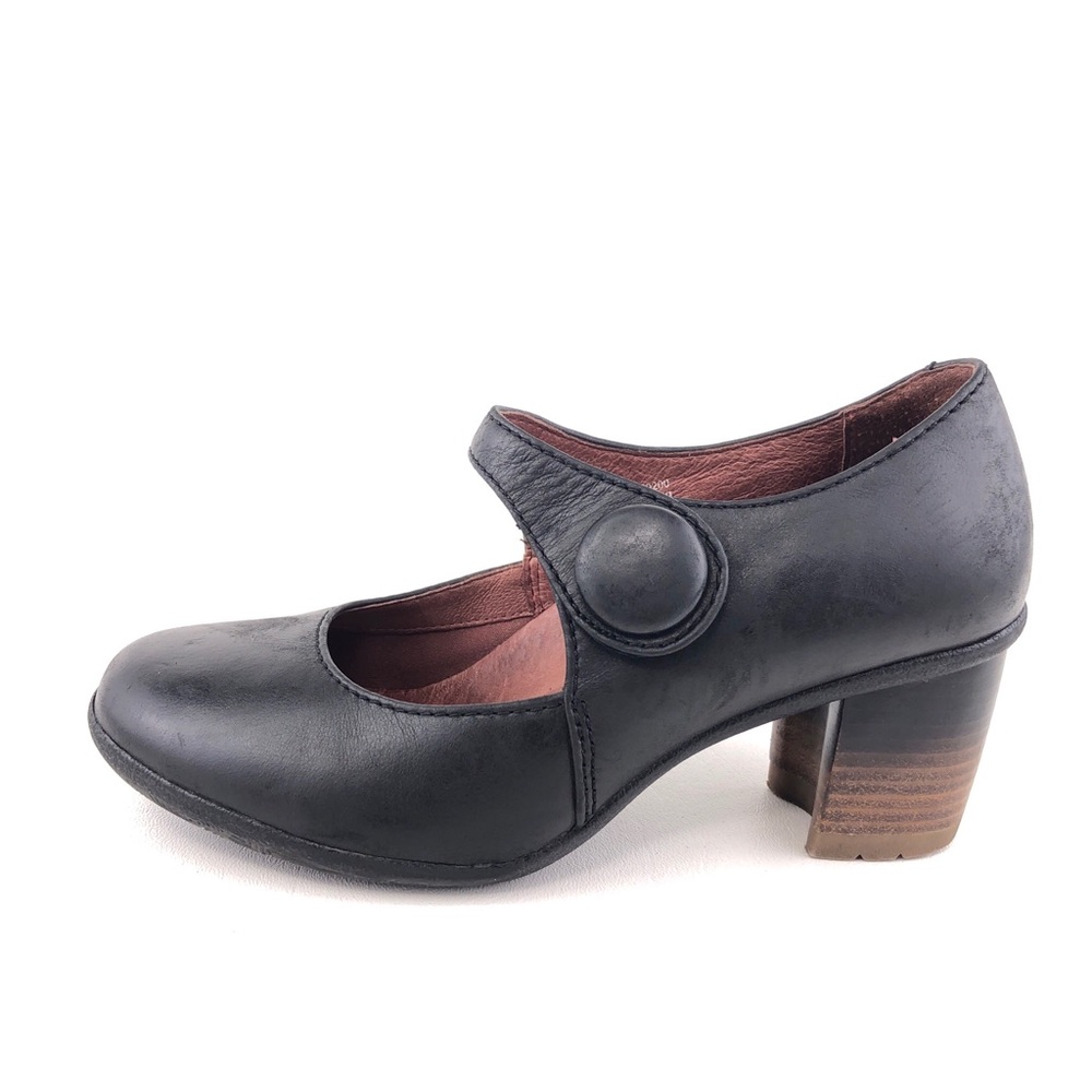 Dansko Page Black Leather Mary Jane Shoes EUR 37